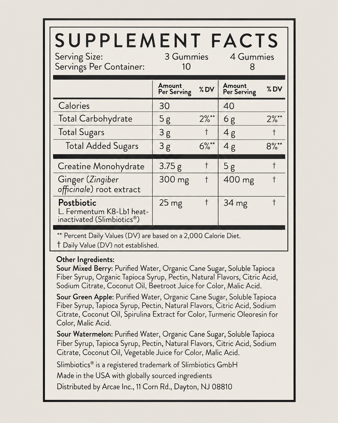 Tone Variety Creatine Gummies